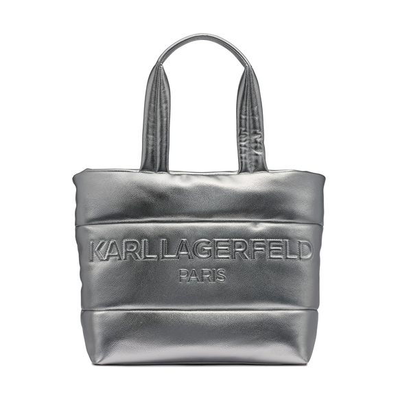 Paris Voyage Tote, Silver :| - Picture 1 of 5